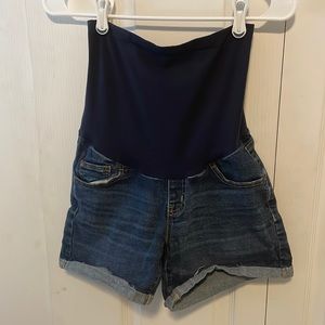 XS Maternity Shorts - Indigo Blue